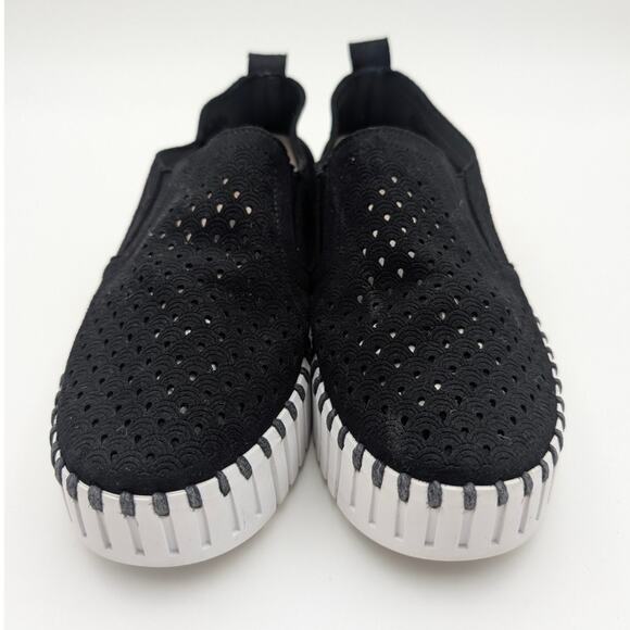 Ilse Jacobsen Hornbæk Tulip Women's Platform Slip-On Shoes Black Size US7 EU37 - Picture 2 of 10